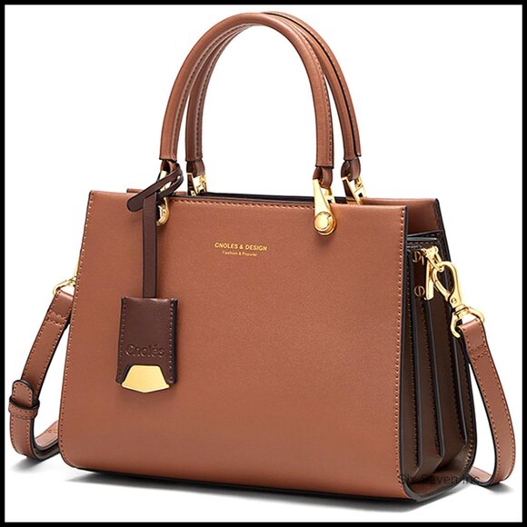 Large Capacity Genuine Leather Tote Satchel Shoulder Bag Women's Handbag